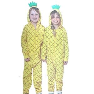 Yellow Pineapple Kids Onesie Halloween